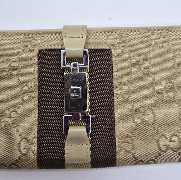 Gucci GG Canvas Jackie Leather Long Wallet - Picture 5 of 7